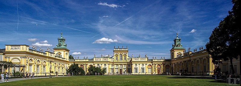Pałac w Wilanowie z zewnątrz