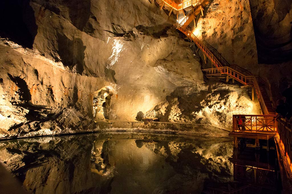 The salt mine in Wieliczka inside